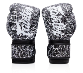 Боксерские перчатки Fairtex BGV14PT Painter Boxing Gloves Black White, Фото № 2