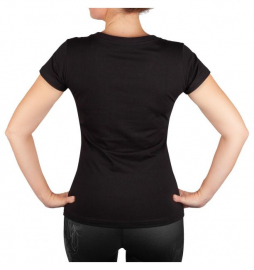 Жіноча футболка Venum Santa Muerte 3.0 T-shirt Black Black, Фото № 3