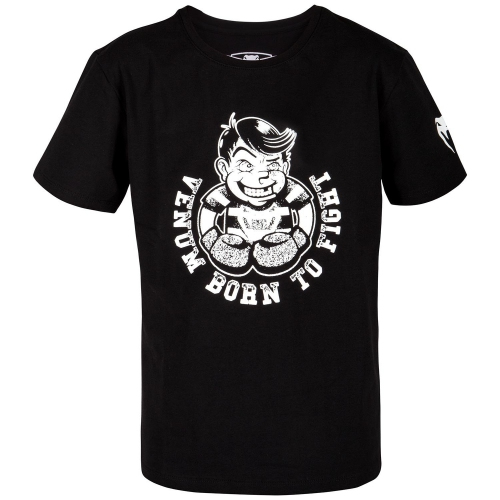 Детская футболка Venum Born to Fight T-shirt Black White купить