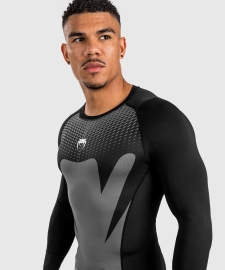 Venum Attack Longsleeve Rashguard Black photo