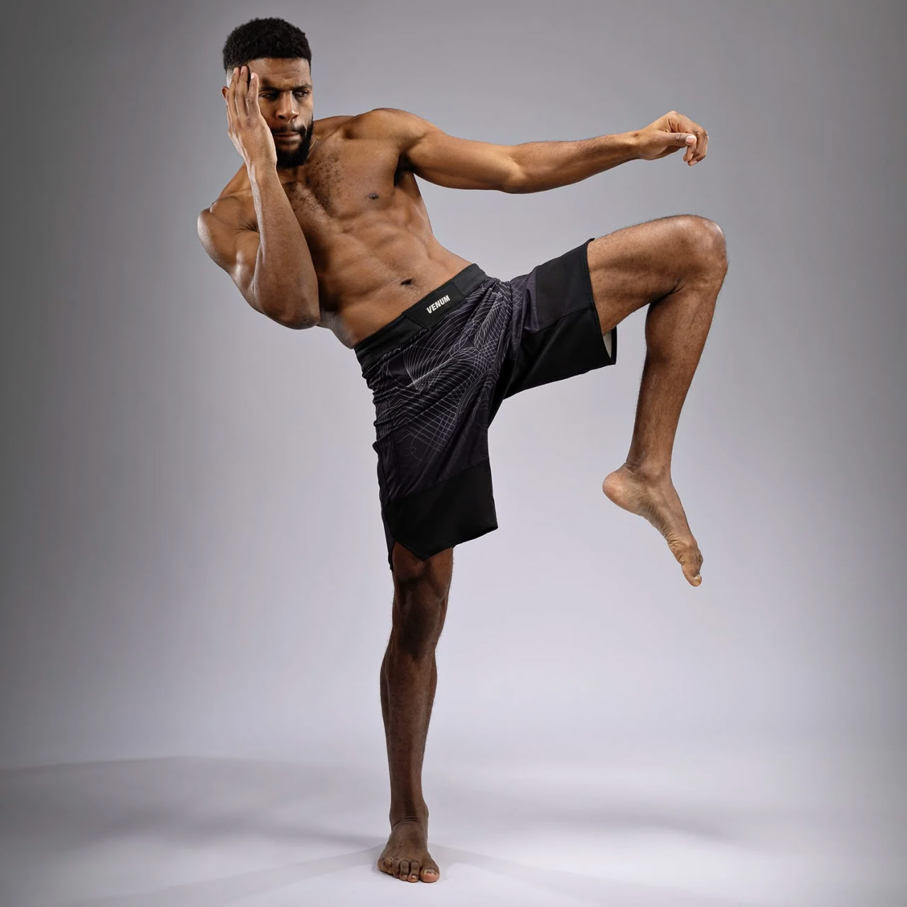 Шорти для ММА Venum G-Fit Air Mens Fight Shorts Deep Black Desert Sand де купити