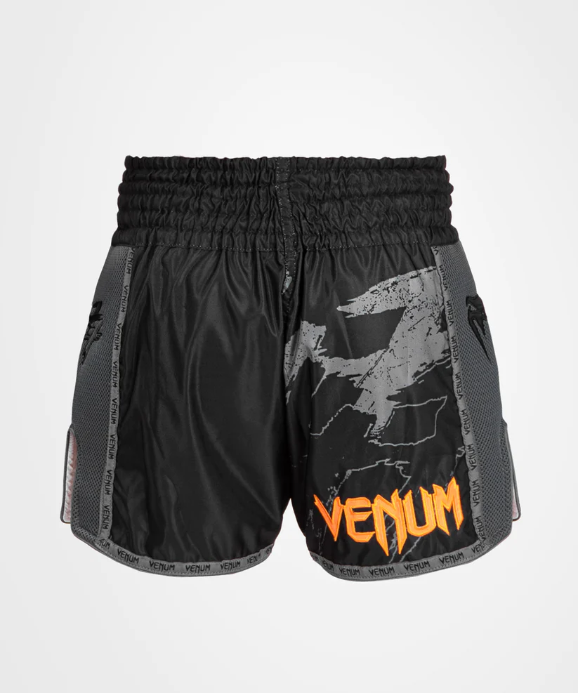 Шорты для тайского бокса Venum S47 Muay Thaï Short Black Orange  купить