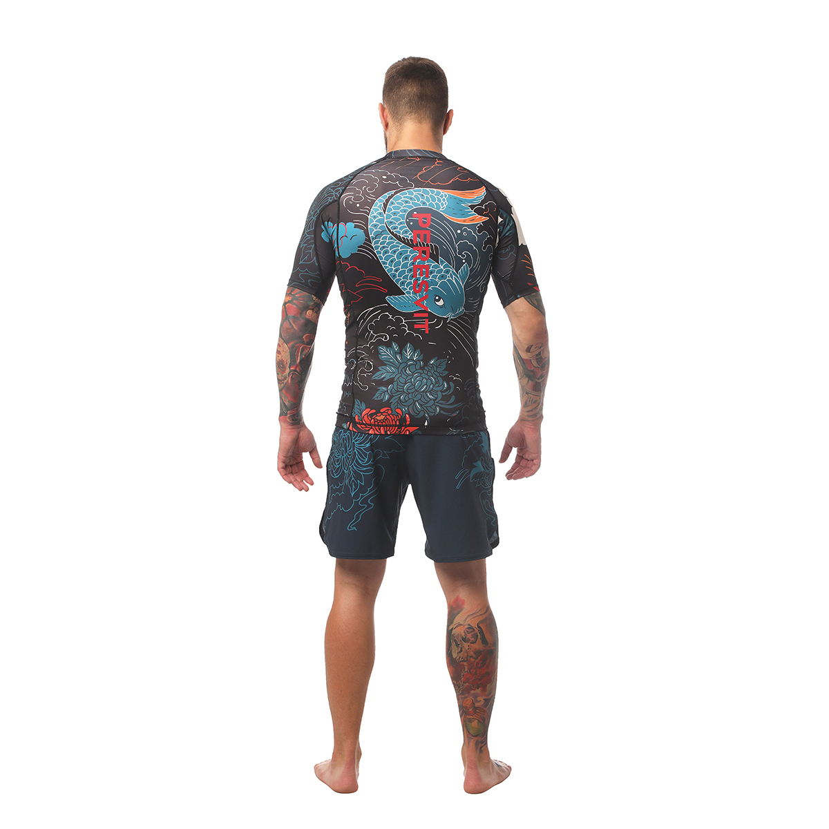 Рашгард c коротким рукавом Peresvit Koi Blue Orange Red оригинал