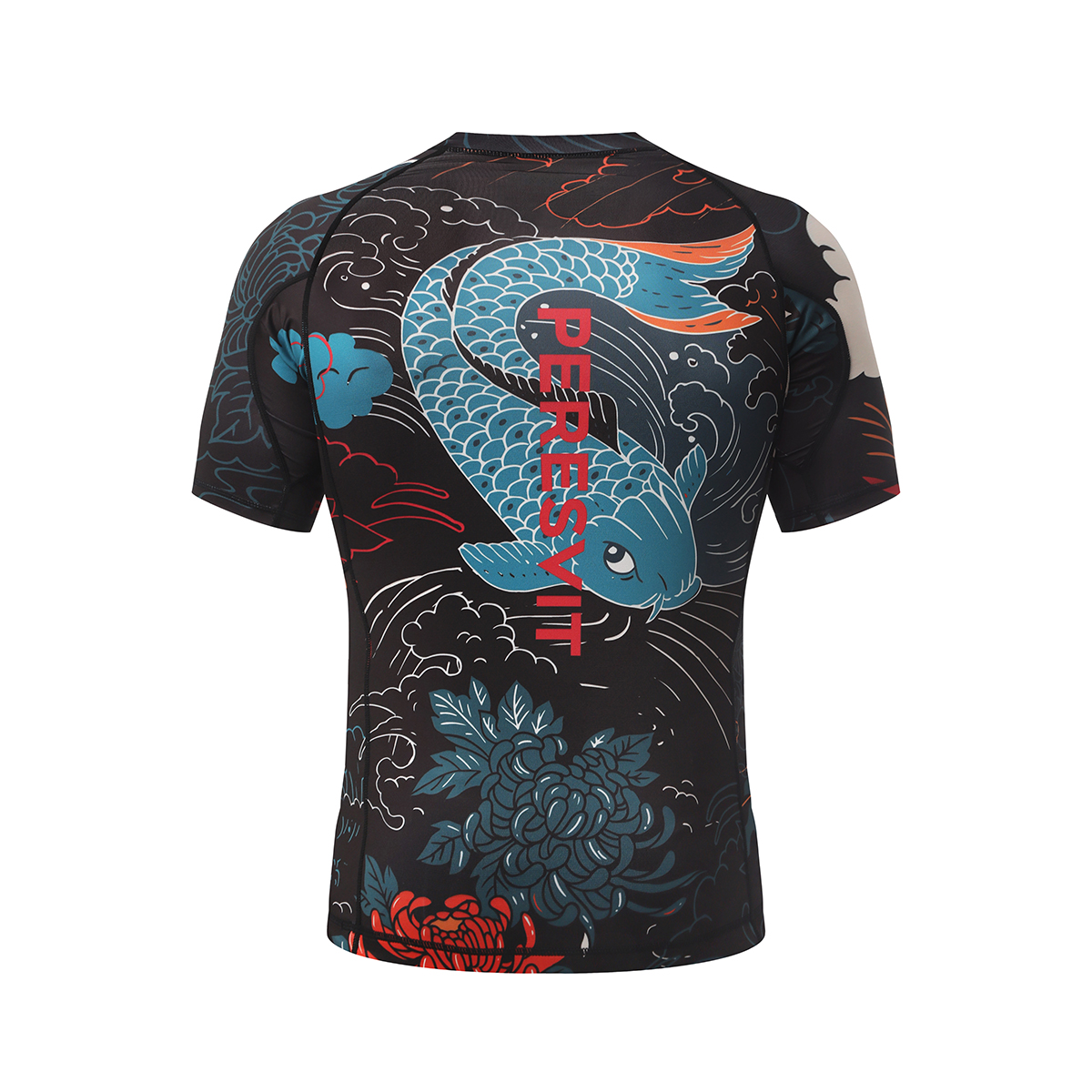 Рашгард c коротким рукавом Peresvit Koi Blue Orange Red купить