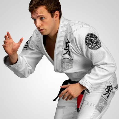 Кімоно Hayabusa Goorudo 3 Gold Weave Jiu Jitsu Gi White фото