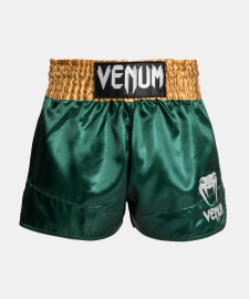Shorts for Thai boxing Venum Muay Thai Short Classic Green Gold White
