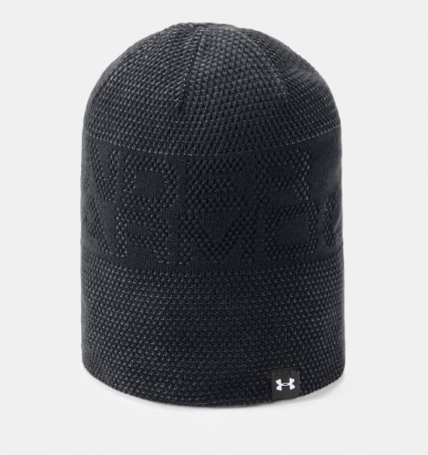 Двухсторонняя детская шапка Under Armour Reversible Beanie Black купити