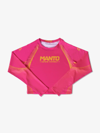 Женский рашгард-кроптоп MANTO Rashguard Defend Pink