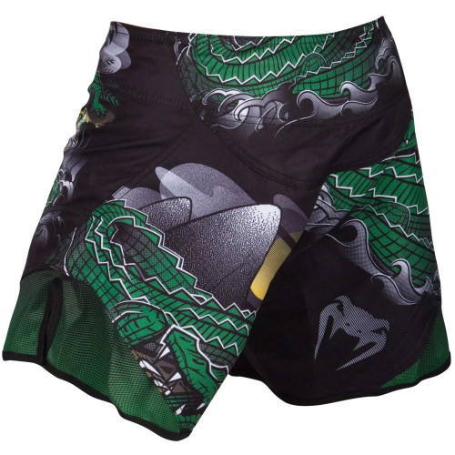Шорти для MMA Venum Crocodile Fightshorts Black Green ціна