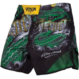Шорты для MMA Venum Crocodile Fightshorts Black Green