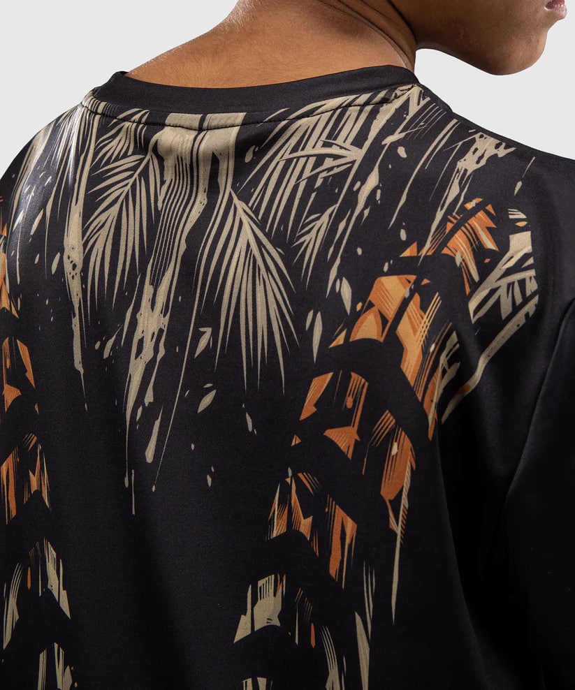 Детская футболка Venum Tiger Kids Dry Tech T-Shirt Black Neon Orange цена