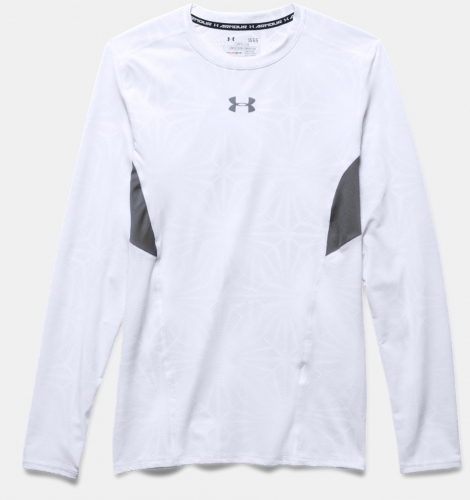 Компресійна футболка Under Armour CoolSwitch Long Sleeve Compression Shirt Graphite White фото