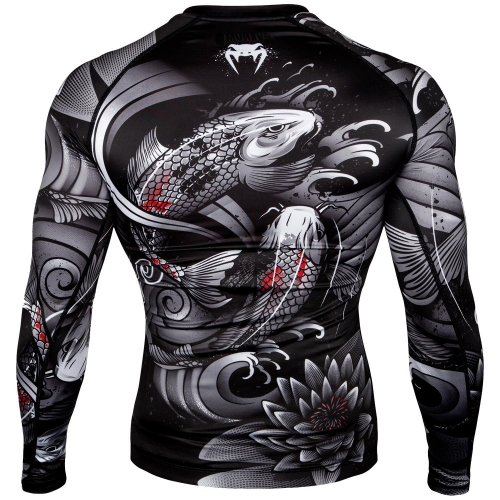Рашгард Venum Koi 2.0 Rashguards Long Black White купить
