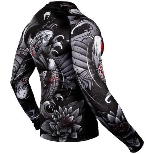 Рашгард Venum Koi 2.0 Rashguards Long Black White фото