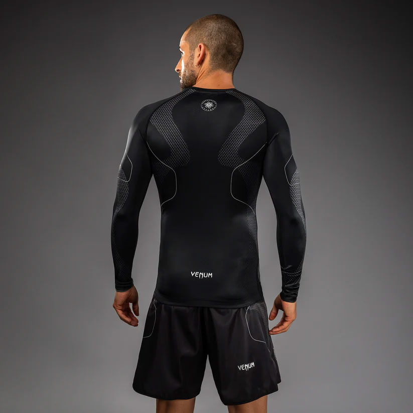Рашгард Venum Nexus Long Sleeve Rashguard Black Silver ціна