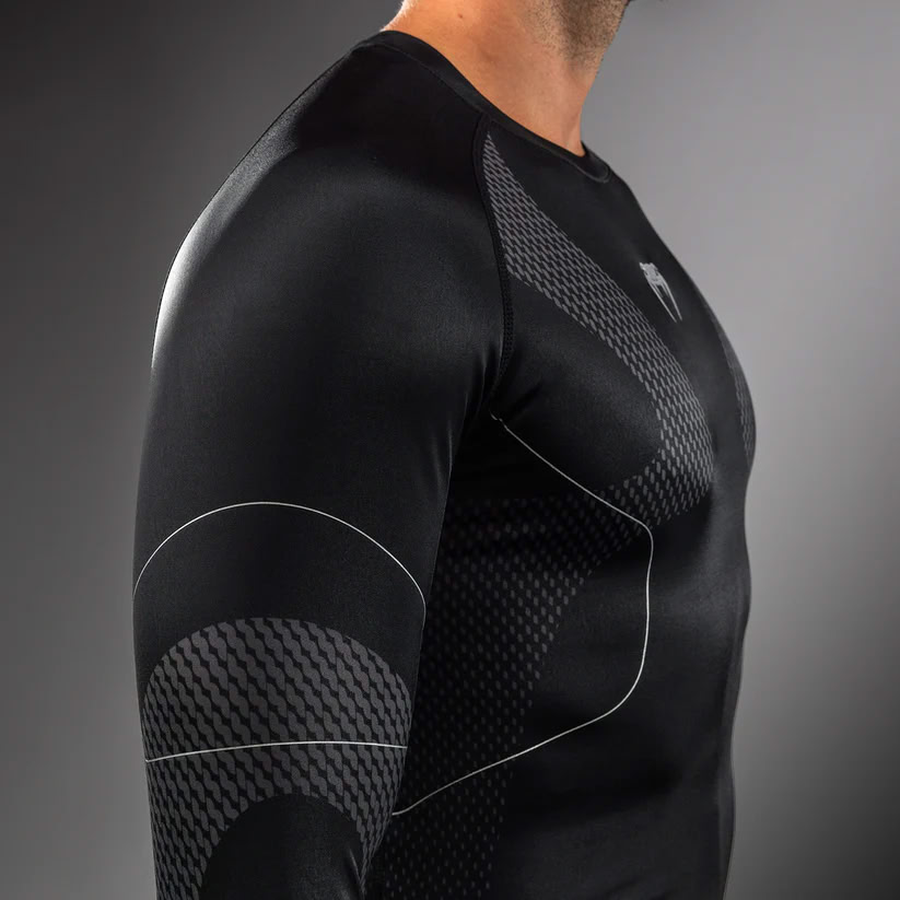 Рашгард Venum Nexus Long Sleeve Rashguard Black Silver фото