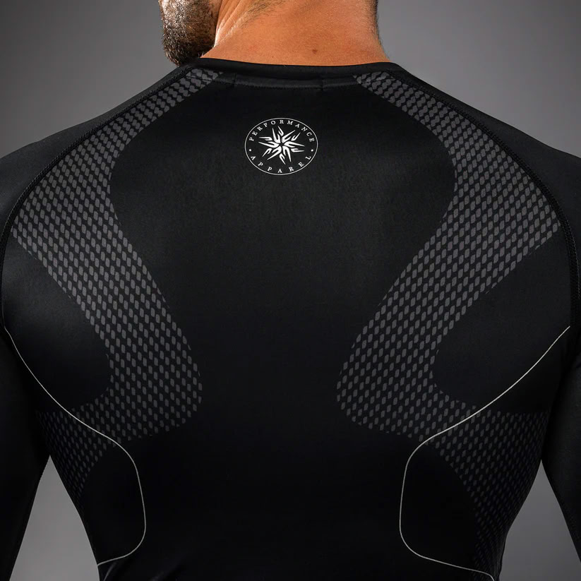 Рашгард Venum Nexus Long Sleeve Rashguard Black Silver оригінал