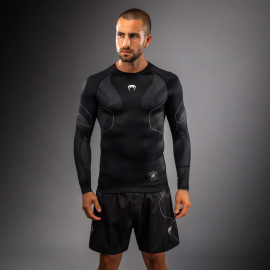 Рашгард Venum Nexus Long Sleeve Rashguard Black Silver