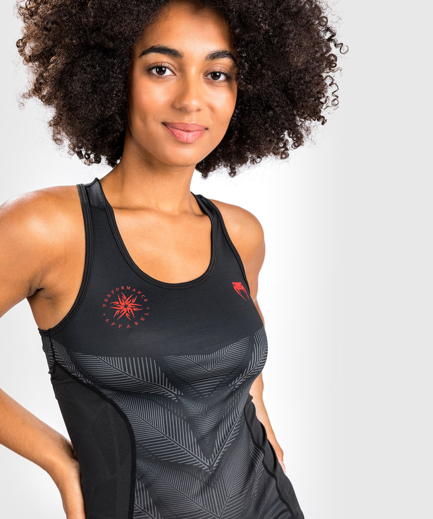 Женская тренировочная майка Venum Phantom Dry Tech Tank Top For Women Black Red оригинал