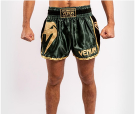 Шорты для тайского бокса Venum Giant Camo Khaki Gold