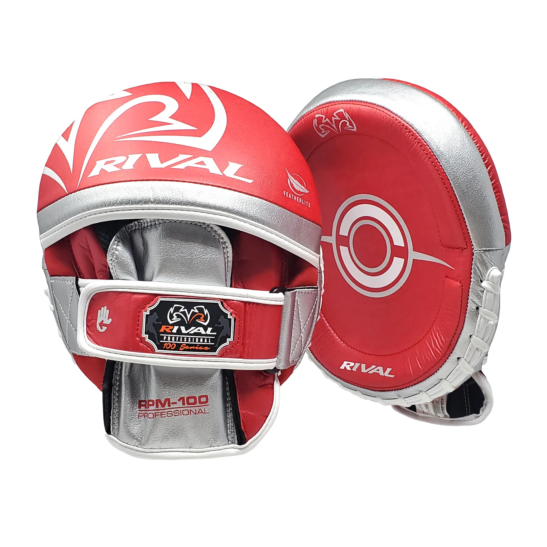Лапы Rival RPM100 Professional Punch Mitts Red Silver