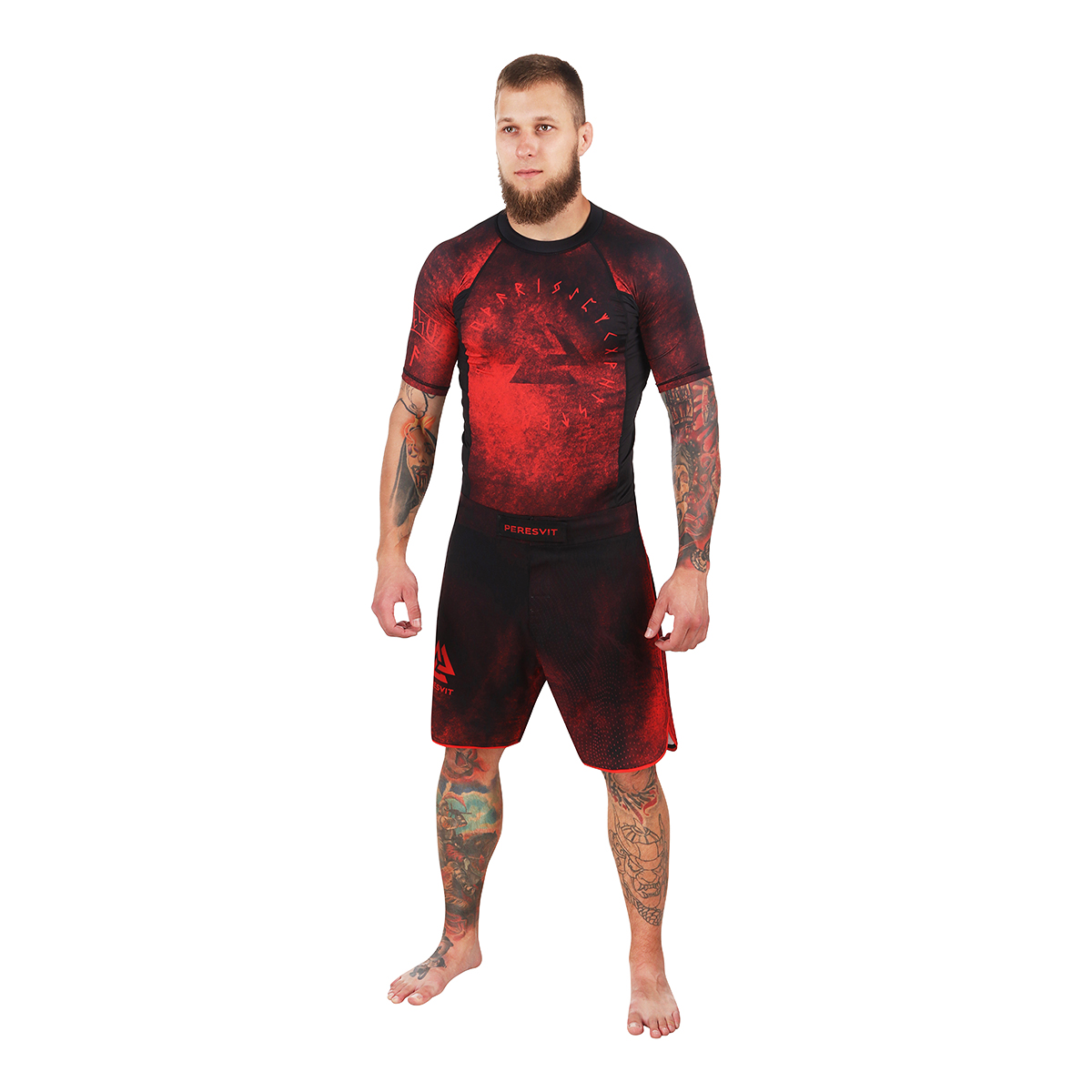 Рашгард Peresvit Overpower Red Short Sleeve фото