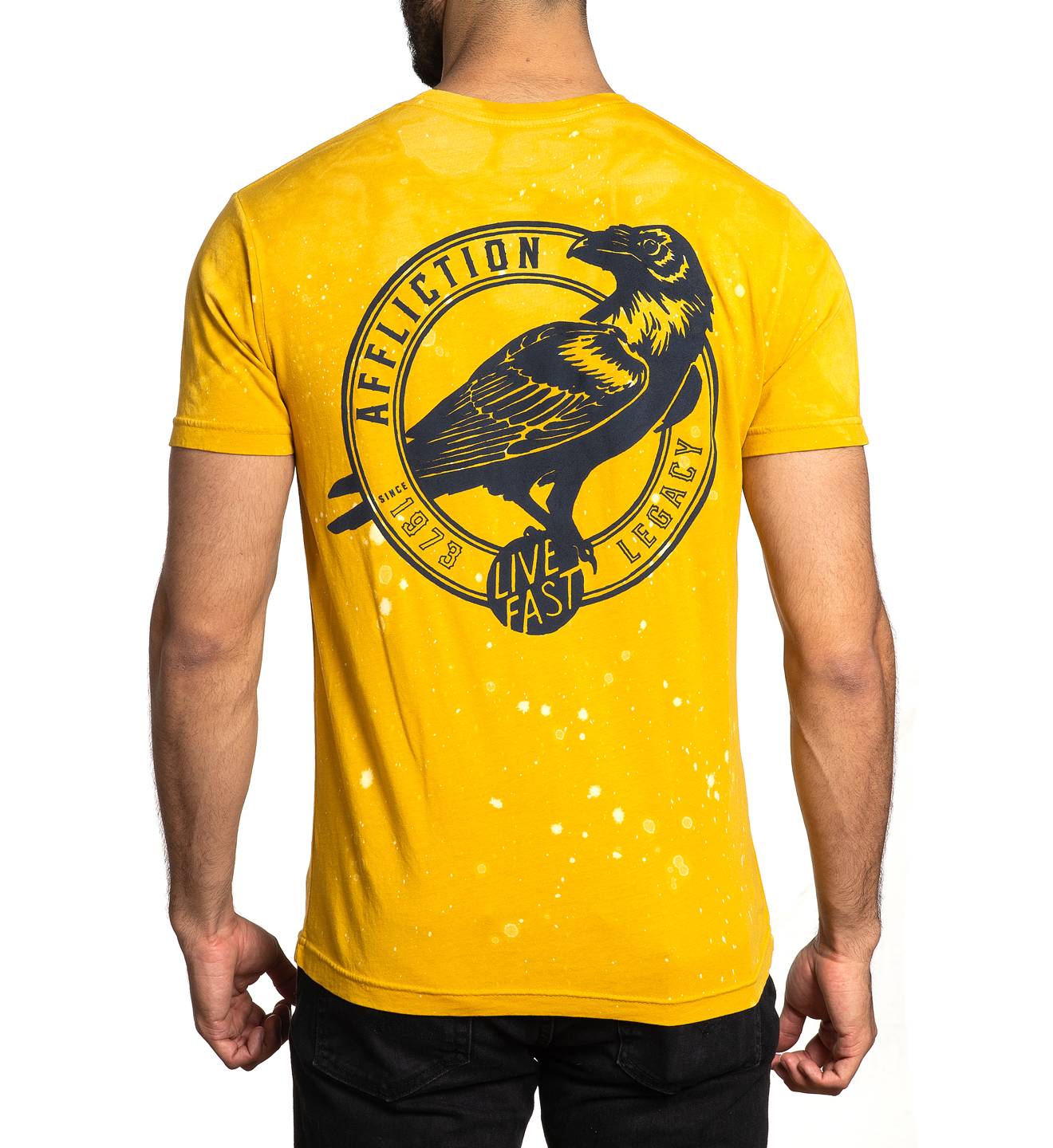Affliction Blackbird A24542 Gold Constitution T-shirt buy