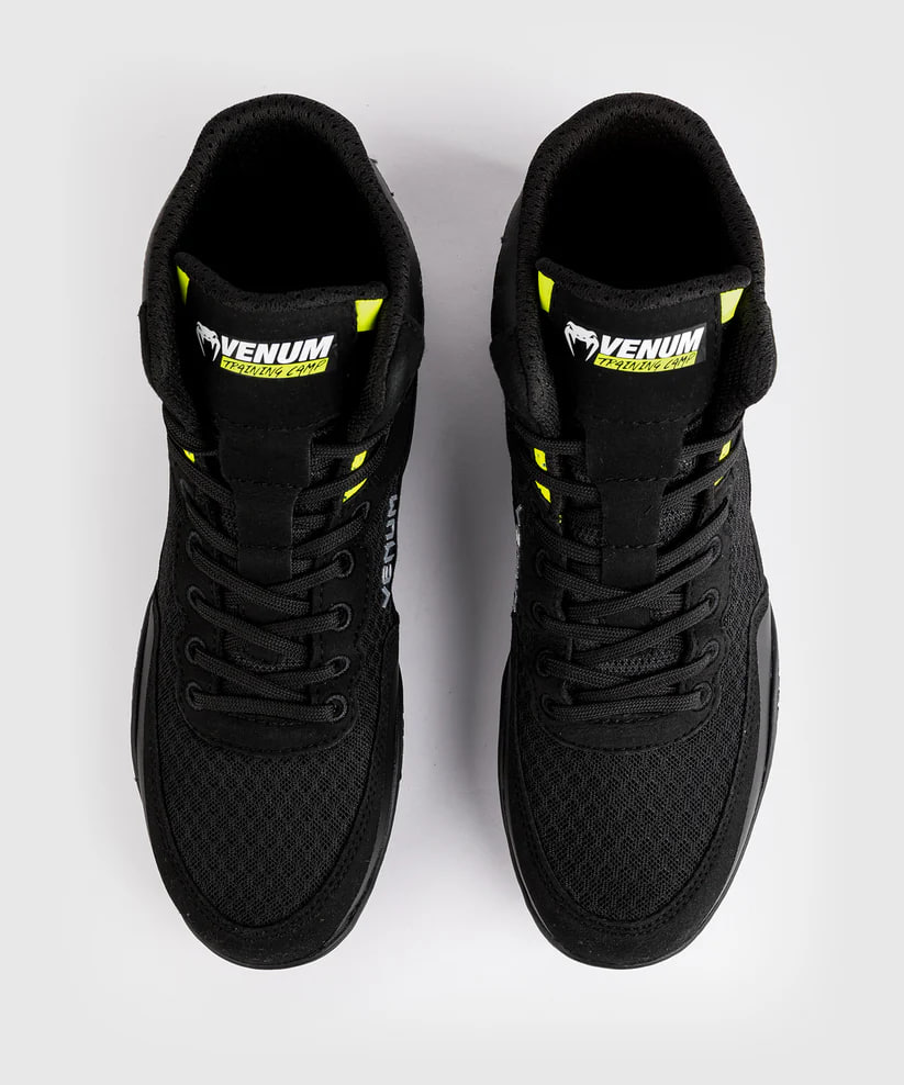 Борцовки Venum Venum Training Camp 4.0 Wrestling Shoes Black Neon Green фото