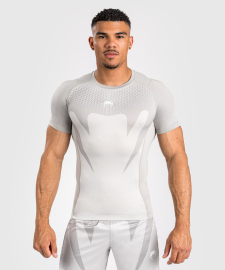 Venum Attack Mens Short Sleeve Rashguard Sand