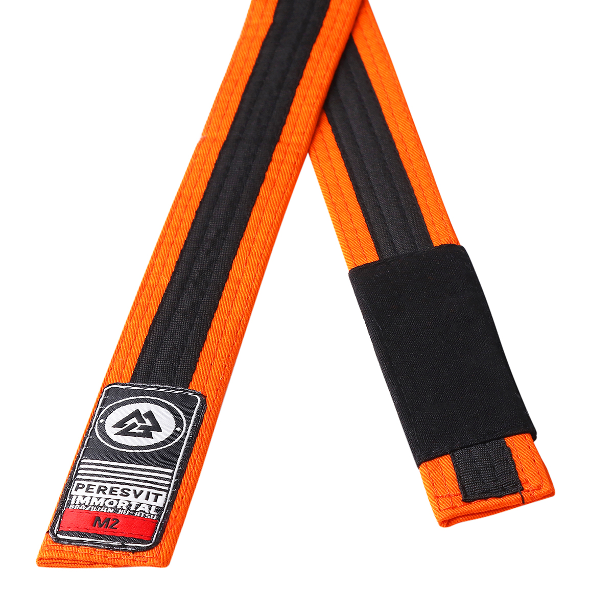 Дитячий пояс для кімоно Peresvit BJJ Belt Kids Orange Black Stripe купити