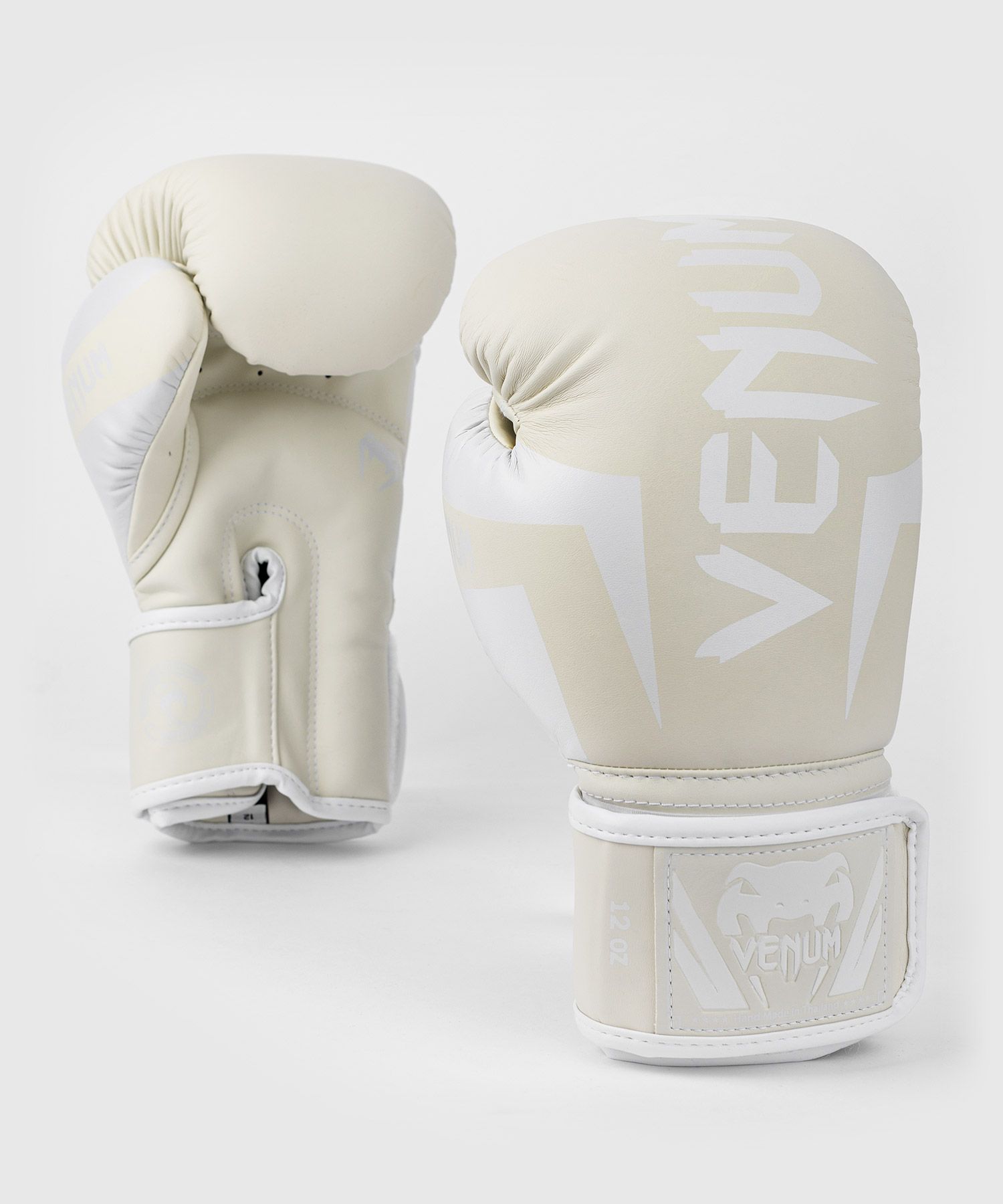 Venum Elite Boxing Gloves White Ivory