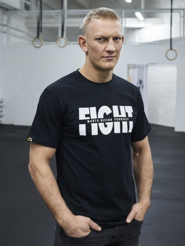 Футболка MANTO T-shirt Fight Black оригінал