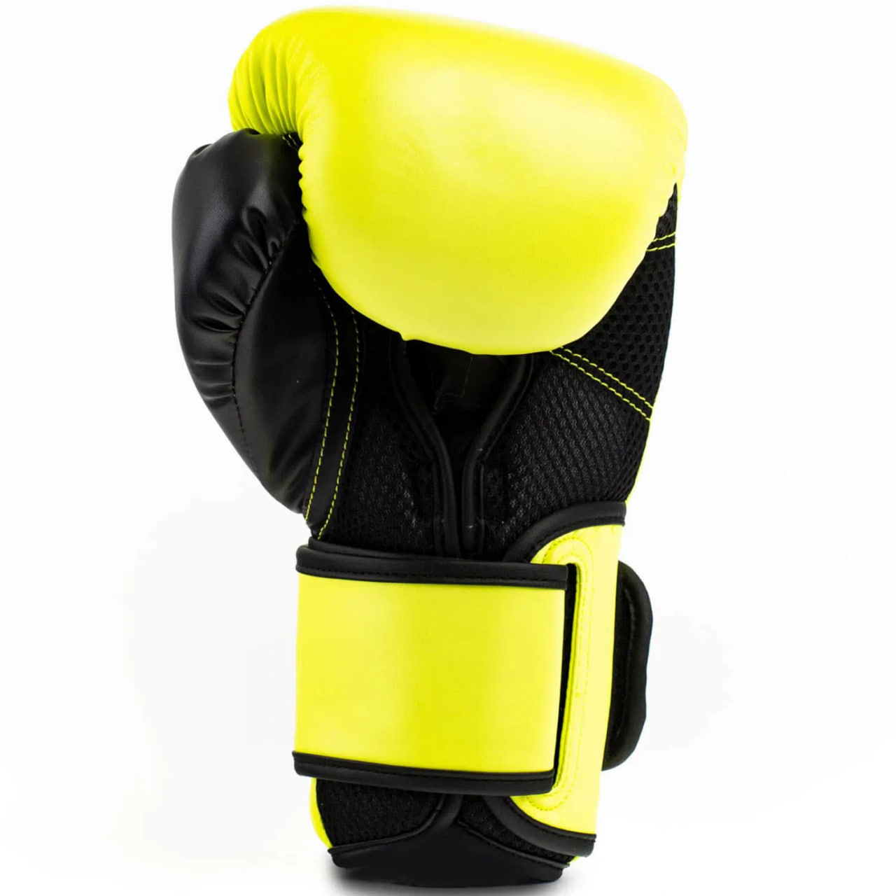 Боксерские перчатки Everlast Powerlock 2 Hook & Loop Pro Training Gloves Neon Yellow фото