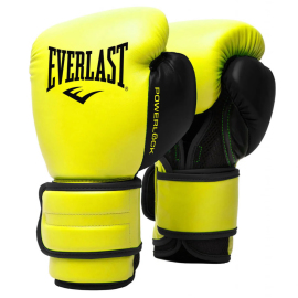 Боксерские перчатки Everlast Powerlock 2 Hook & Loop Pro Training Gloves Neon Yellow
