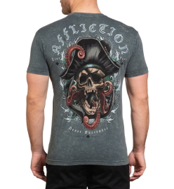 Футболка Affliction Sunken Wreck Gun Metal