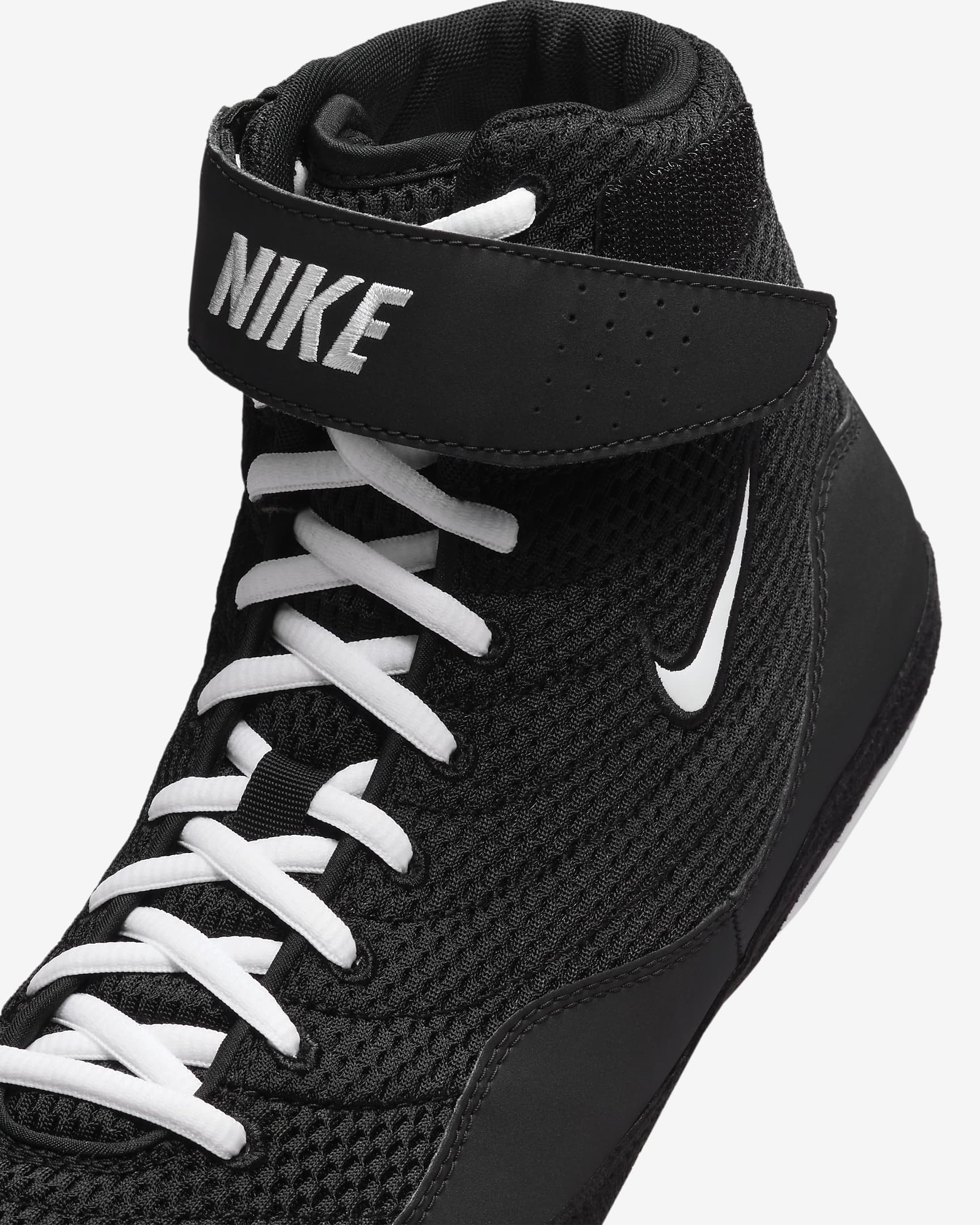 Nike Inflict Wrestling Shoes Black White size