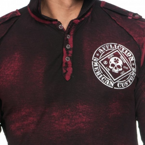 Кофта Affliction Fellin Lucky Hooded Henley фото
