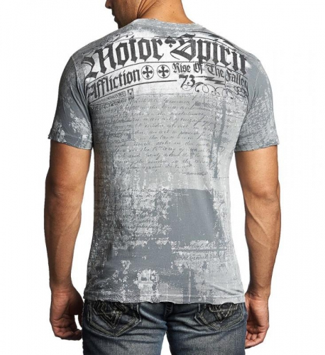 Футболка Affliction Motor Tribe Silver цена