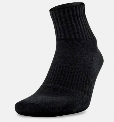 Носки Under Armour Charged Cotton 2.0 Quarter 6 Pack Black купити