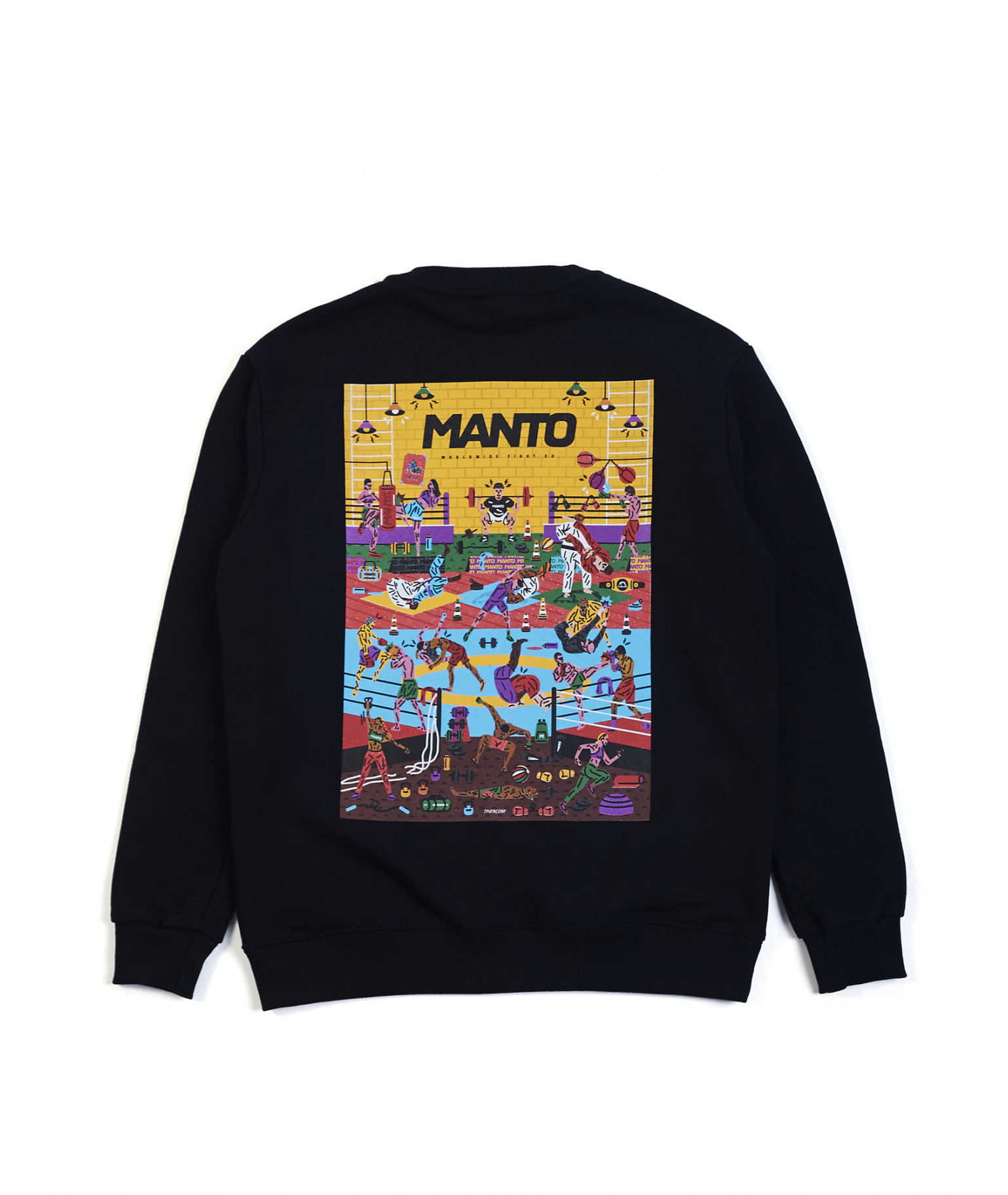 Світшот MANTO Crewneck Gym 2.0 Black  купити