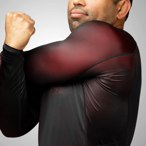 Hayabusa Geo Long Sleeve Rashguard Red photo