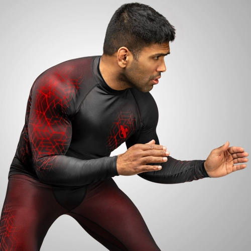 Hayabusa Geo Long Sleeve Rashguard Red buy