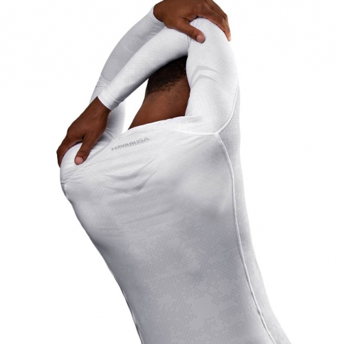 Hayabusa Arrow Ranked Long Sleeve Rashguard White photo