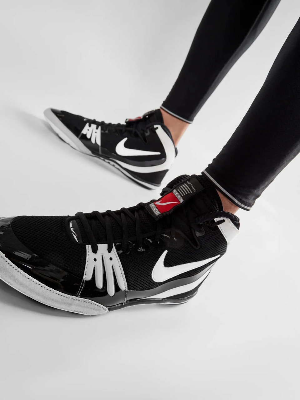 Борцівки Nike Freek Wrestling Shoes Black White розмір