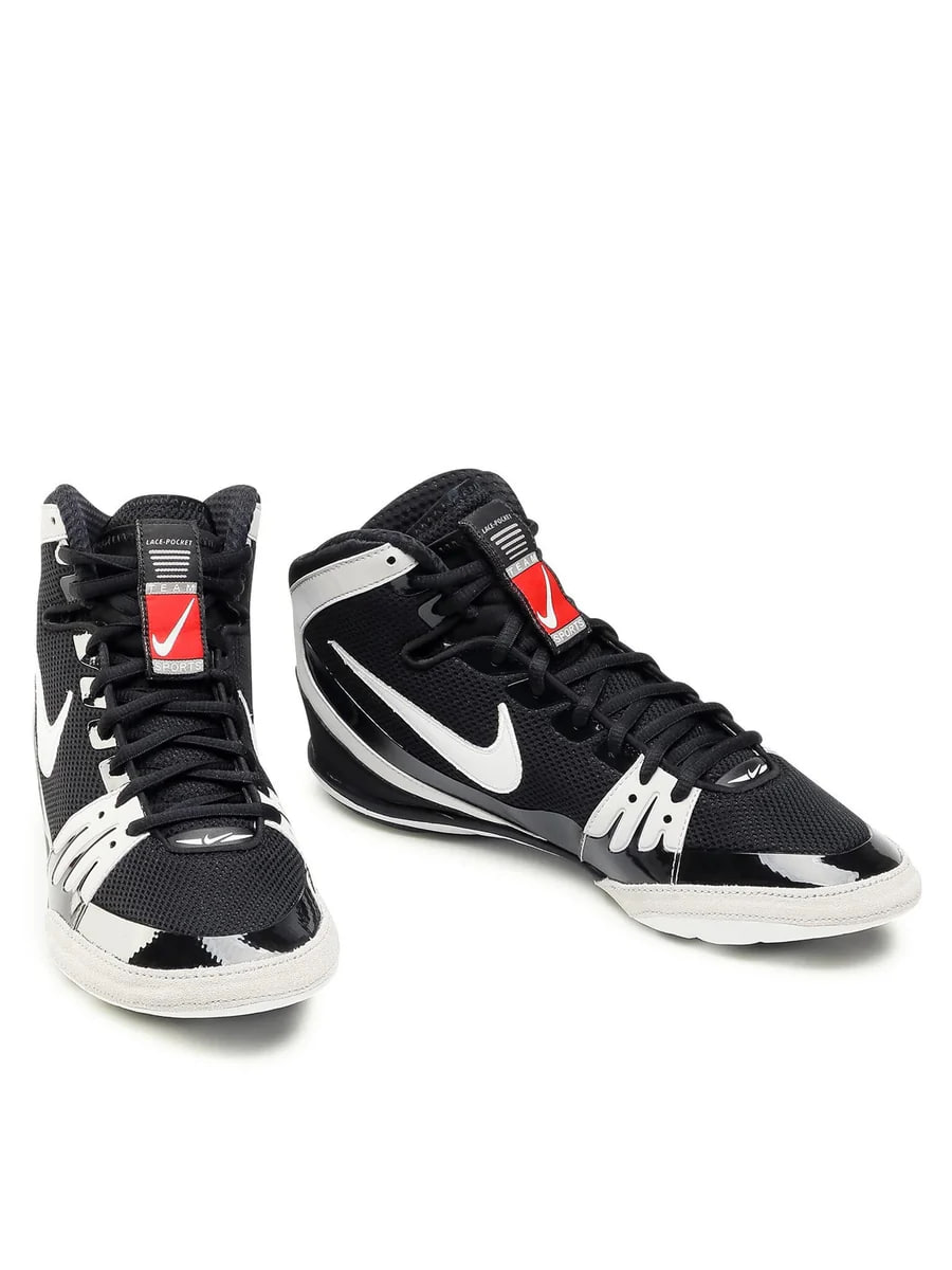 Борцівки Nike Freek Wrestling Shoes Black White купити
