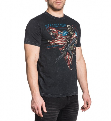 Футболка Affliction Sentinel Black Lava Wash фото