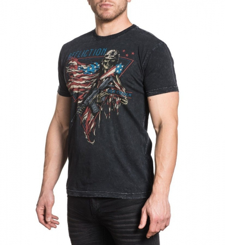 Футболка Affliction Sentinel Black Lava Wash цена