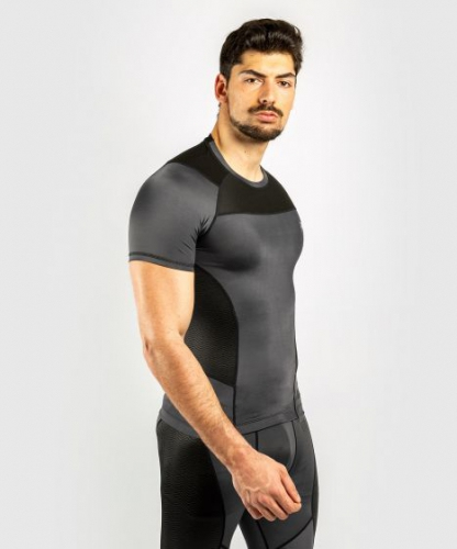 Venum G-Fit Rashguard Short Sleeves Grey Black price