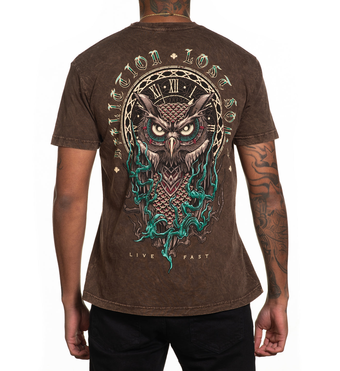 Футболка Affliction Nightwatch Java Lava Wash