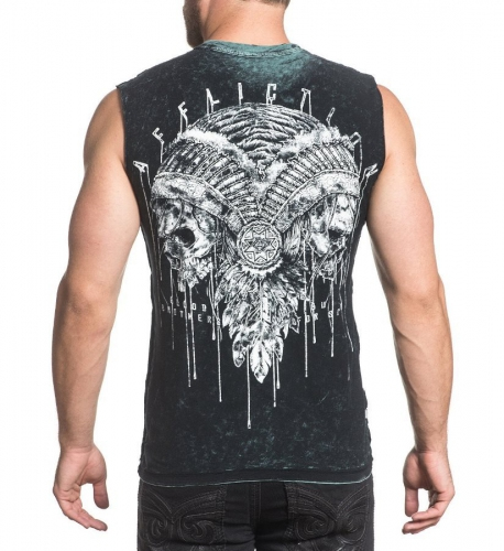 Reversible sleeveless Affliction Tarnished Divio Reversible Muscle Tee buy